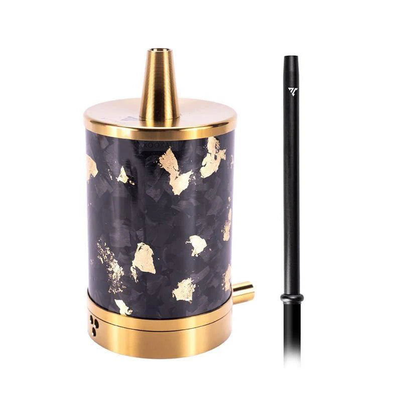 Vyro One Hookah - Carbon Gold | Compact Stainless Steel Shisha